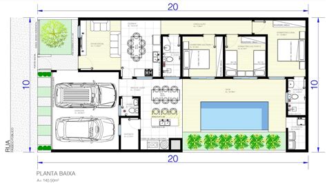 Planta Baixa M Lote X Em Imagens De Casas Bonitas