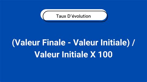 Outil calcul taux dévolution en ligne GRATUIT formule