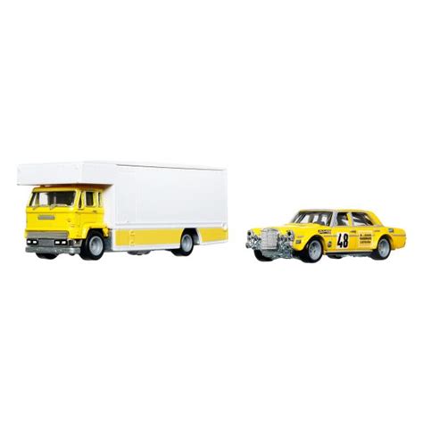 Hot Wheels Team Transport Mercedes Benz SEL és Fleet Flyer kisautó db os szett