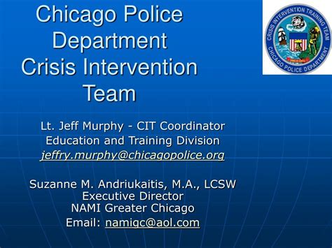 Ppt Chicago Police Crisis Intervention Team Powerpoint Presentation