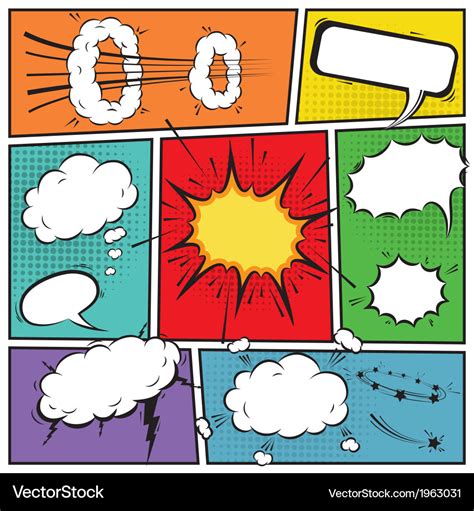 Comic Speech Bubbles Royalty Free Vector Image