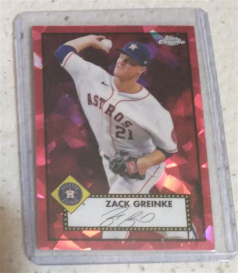 Topps Chrome Platinum Anniversary Zack Greinke Red Atomic