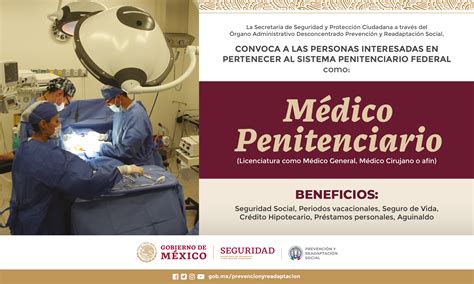 Convocatoria para Médico Penitenciario Órgano Administrativo