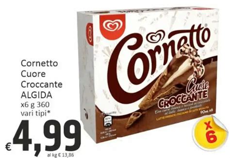 Cornetto Cuore Croccante Algida X G Vari Tipi Offerta Di Paghi Poco