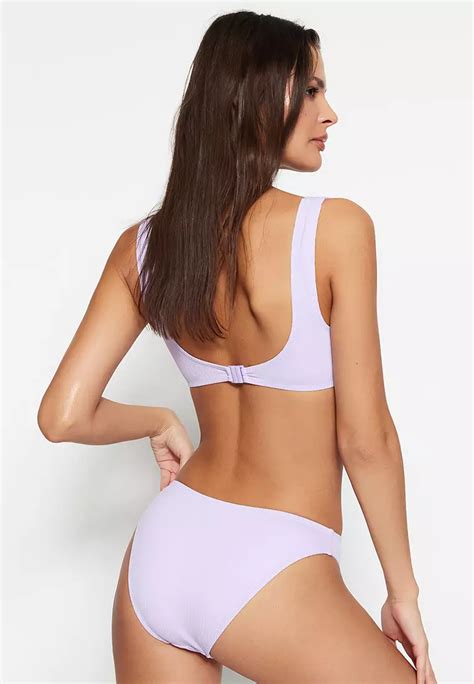 Buy Trendyol Textured Bikini Bottoms Online Zalora Malaysia