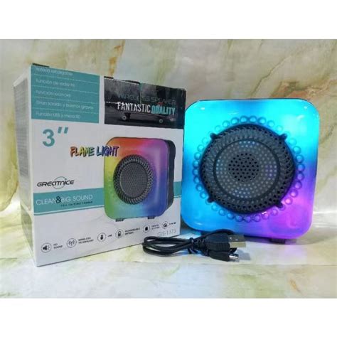 Eph Rgb Led Light Bluetooth Wireless Speaker Inch Gts With Usb