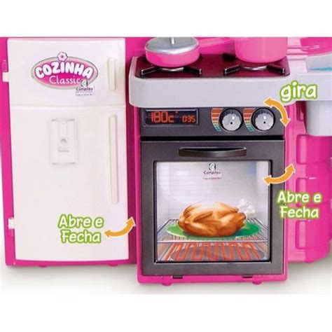 Cozinha Infantil Classic Kit c Fogão Pia Geladeira Cotiplás Submarino