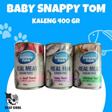 Jual SNAPPY TOM BABY Makanan Basah Wet Food Kucing Kitten Kaleng 400