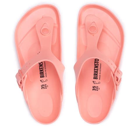 Zehentrenner Birkenstock Gizeh Eva Coral Peach Eschuhe De