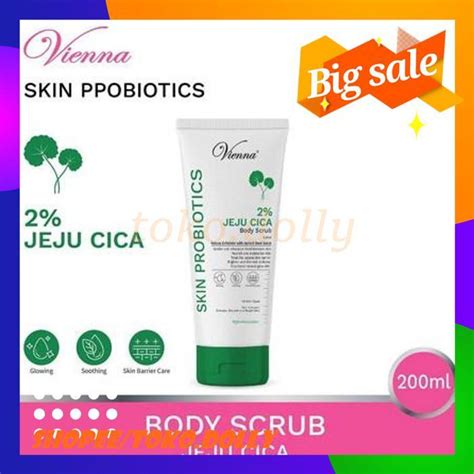 Jual Vienna Skin Probiotics Body Scrub Jeju Cica Lulur Vienna Jeju