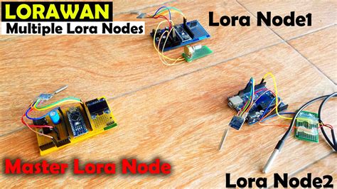 Multiple Lora Nodes Communication With The Master Lora Node