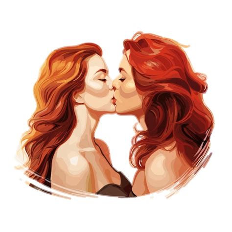 Premium Vector Kissing Vector On White Background