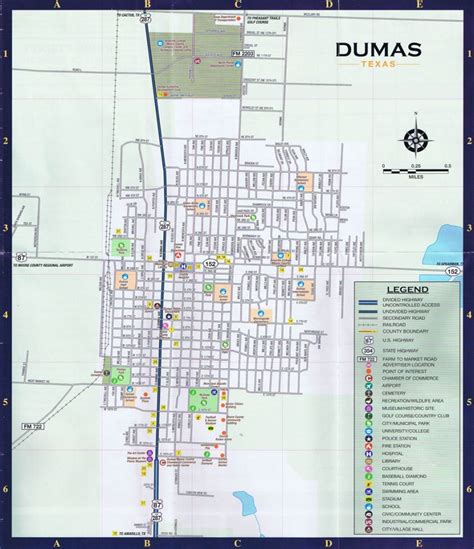 Dumas Local Street Map - Dumas Texas Map - Printable Maps