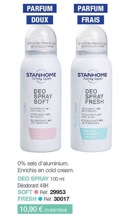 Promo Deo Spray Déodorant 48h chez Stanhome iCatalogue fr