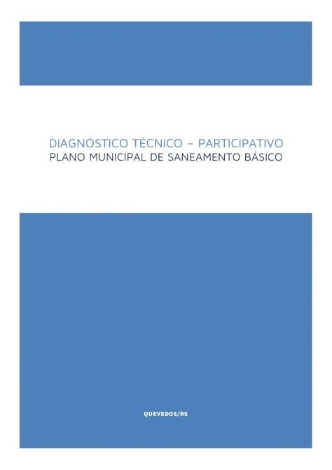 Pdf Diagn Stico T Cnico Participativo Pmsb Vol