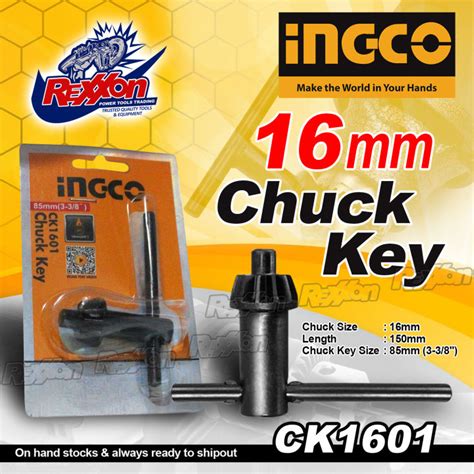 Ingco Mm Chuck Key Ck Rexxon Power Tools Trading Lazada Ph