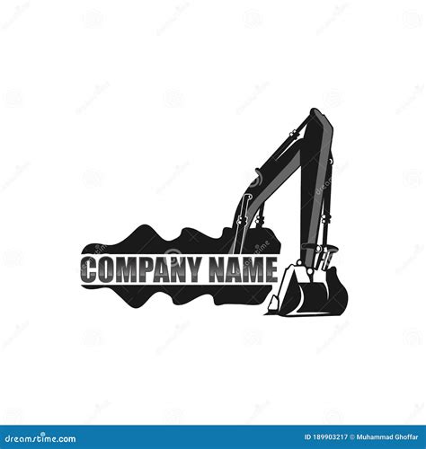 Excavator Vector Logo Template Excavator Logo Excavator Isolated