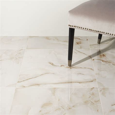 Lumina Pearl Onyx 24x24 Porcelain Marble Look Tile Tilebar