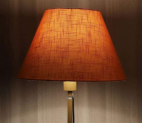 Buy Conical Lampshade For Table Lamp 14 Inches Orange At 22 OFF