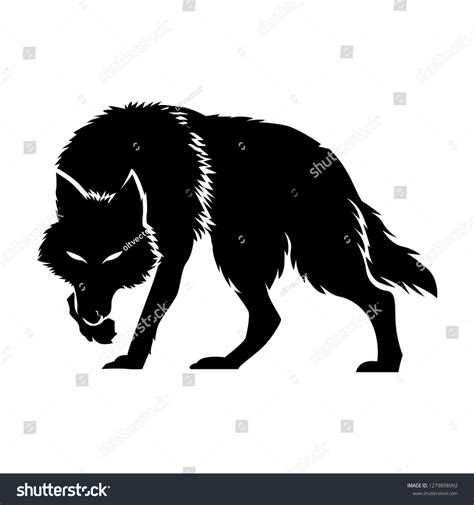 Wolf Silhouette Vector Stock Vector (Royalty Free) 1279898992 ...