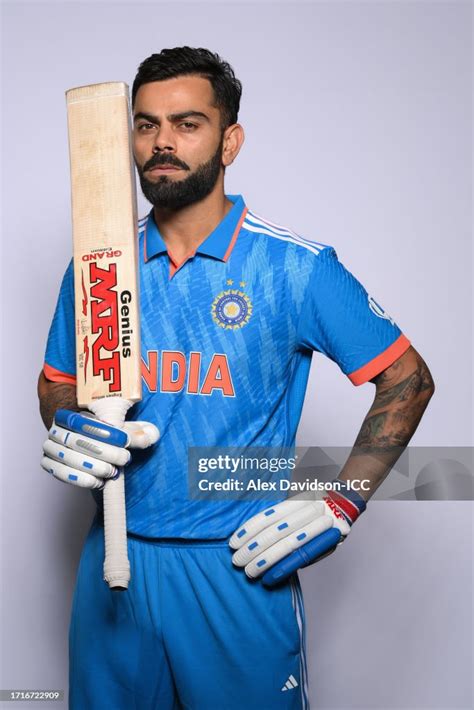 Virat Kohli of India poses for a portrait ahead of the ICC Men's ...