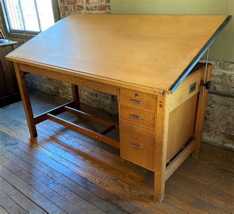 Vintage Drafting Table Sold Vintage Industrial By Get Back Inc