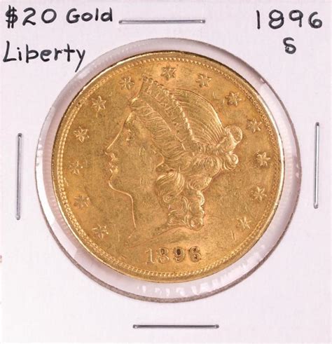 Lot 1896 S 20 Liberty Head Double Eagle Gold Coin