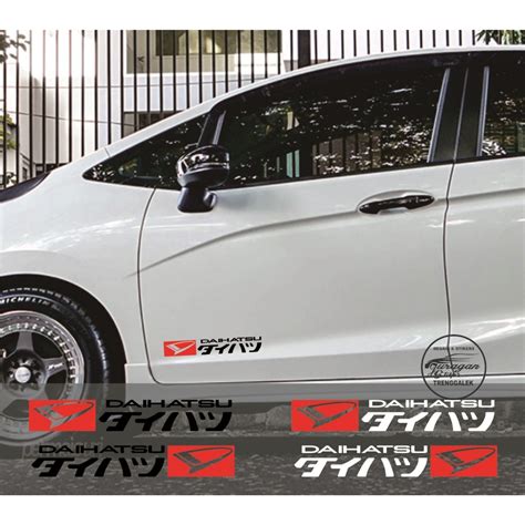 Jual Stiker Pintu Mobil Daihatsu Kanji Cutting Sticker Shopee Indonesia