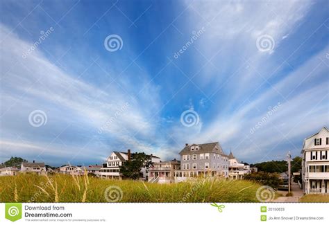 Maine beach houses stock image. Image of coastline, maine - 20150633