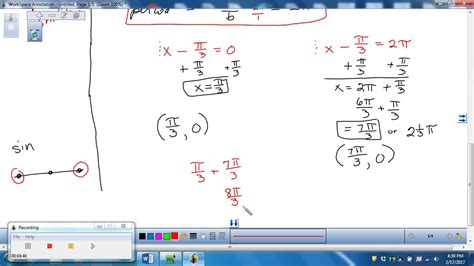 Graphing Sine With Phase Shift Youtube