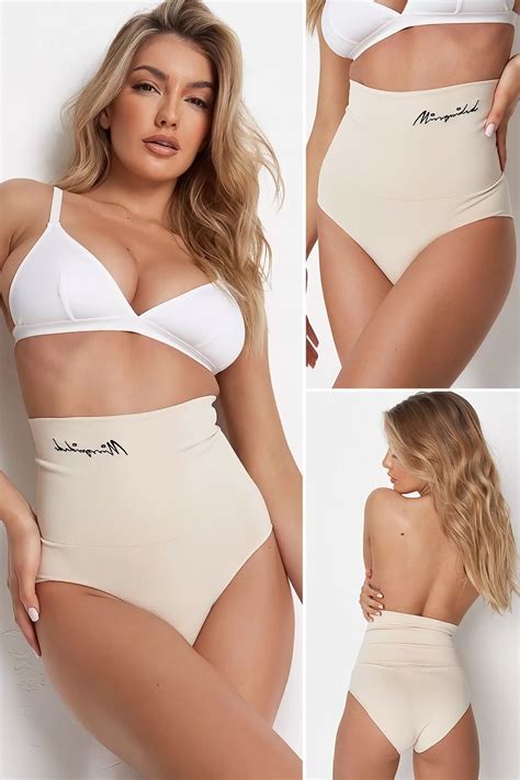 Nude Sand Missguided Control Highwaisted Panties HOT SALES Lingerie Outfit Lingerie Outfit
