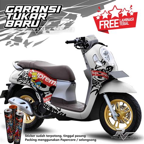 Jual S10 Decal Stiker Sticker Motor New Scoopy Racing Custom Full Body