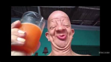 Bald Wrinkly Man Drinks Orange Juice Youtube