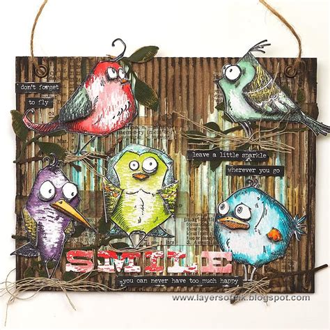 Going Crazy For Birds And Things Tim Holtz Crazy Birds Tim Holtz