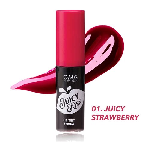 Jual Omg Oh My Glam Juicy Kiss Lip Tint Serum 01 Juicy Strawberry Hbhoz