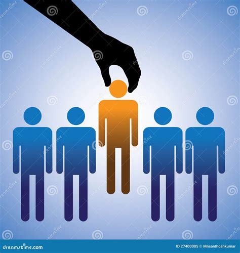 Illustration Of Hiring The Best Candidate Stock Vector Illustration