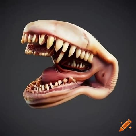 Hyper Realistic Art Of Alien Teeth On Craiyon