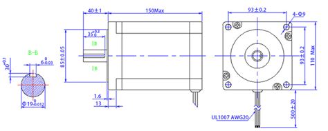 Nema 42 Stepper Motor 4a 18 Degree 2 Phase 4 Wires