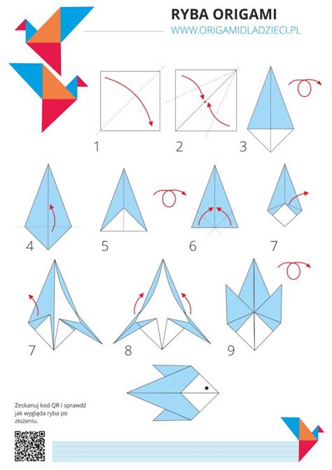 Atwa Ryba Origami Krok Po Kroku Origami Dla Dzieci