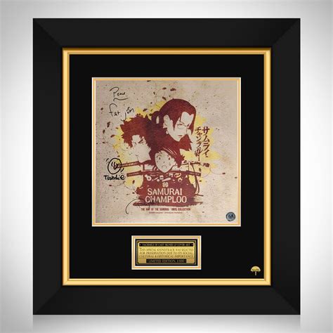 Samurai Champloo The Way Of The Samurai Lp Cover Limited Signature