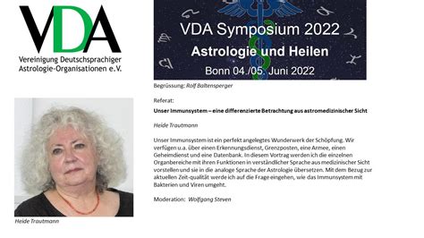 VDA Symposium 2022 Heide Trautmann Unser Immunsystem YouTube