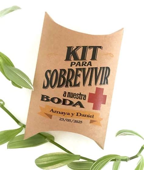 Caja Kit De Supervivencia Bodas Pack Und