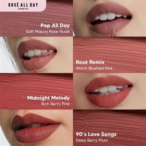 Rose All Day Lip Mousse Records S Love Songs Raena Beauty