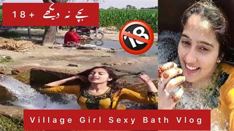 Indian Girl Hot Bath Vlog Bathing In Village Desi Village Girl 2023