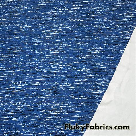 Stretch Abstract Blue Noise Print Swimsuit Swimwear Bikini Nylon Spandex Fabric Flukyfabrics