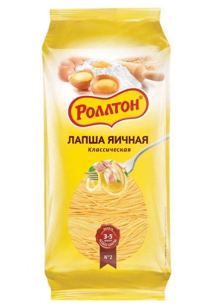 Роллтон Лапша яичная Классическая 400гр.*5шт. - купить с доставкой по ...