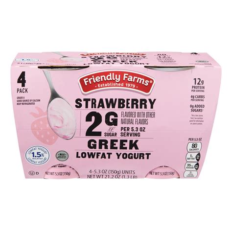 Aldi Friendly Farms Low Sugar Strawberry Greek Yogurt Same Day Delivery Or Pickup Aldi