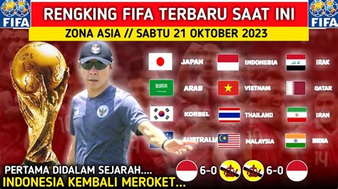 INDONESIA NAIK PESAT RENGKING FIFA TERBARU SAAT INI ZONA ASIA DAN