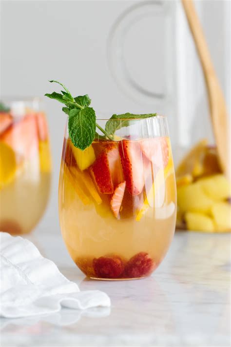 Fruity White Sangria Downshiftology