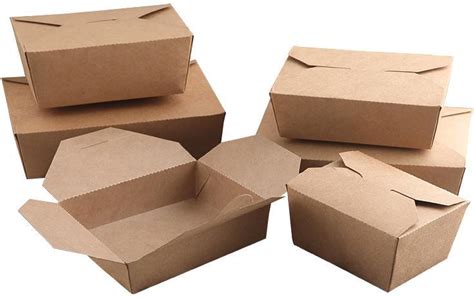 Pla Square Paper Carton Boxes For Food Medium Size Food Package Salad